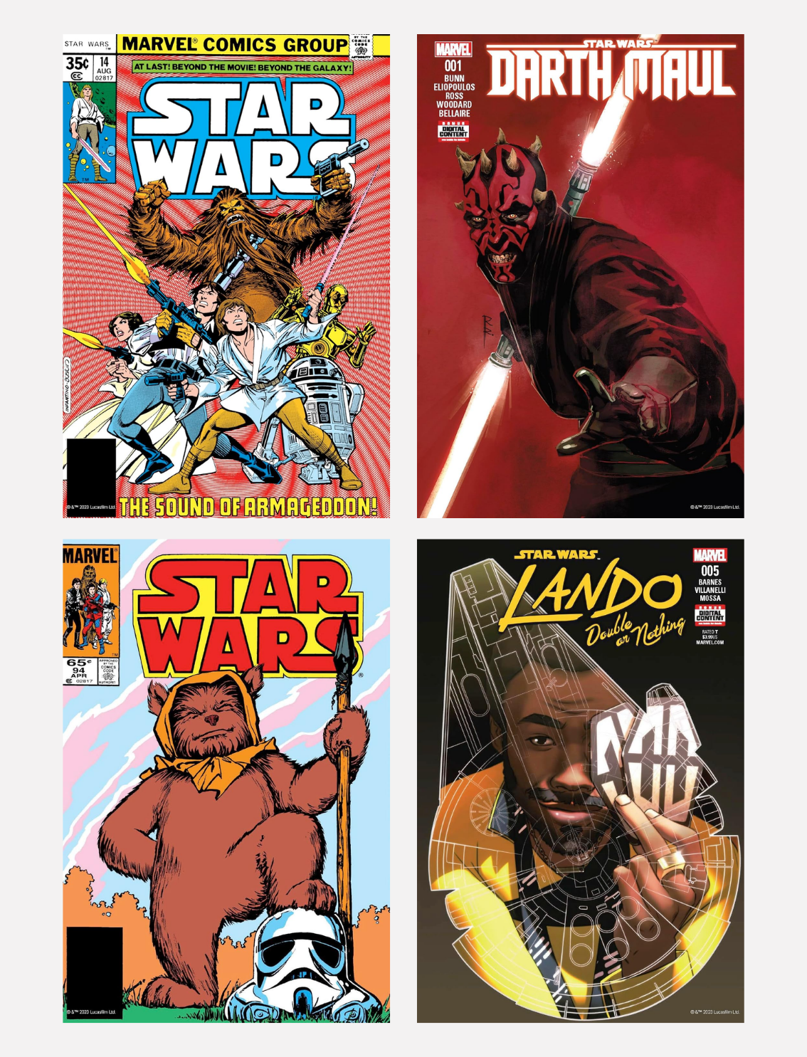מארז 100 גלויות Star Wars: Collectible Comic Book Covers