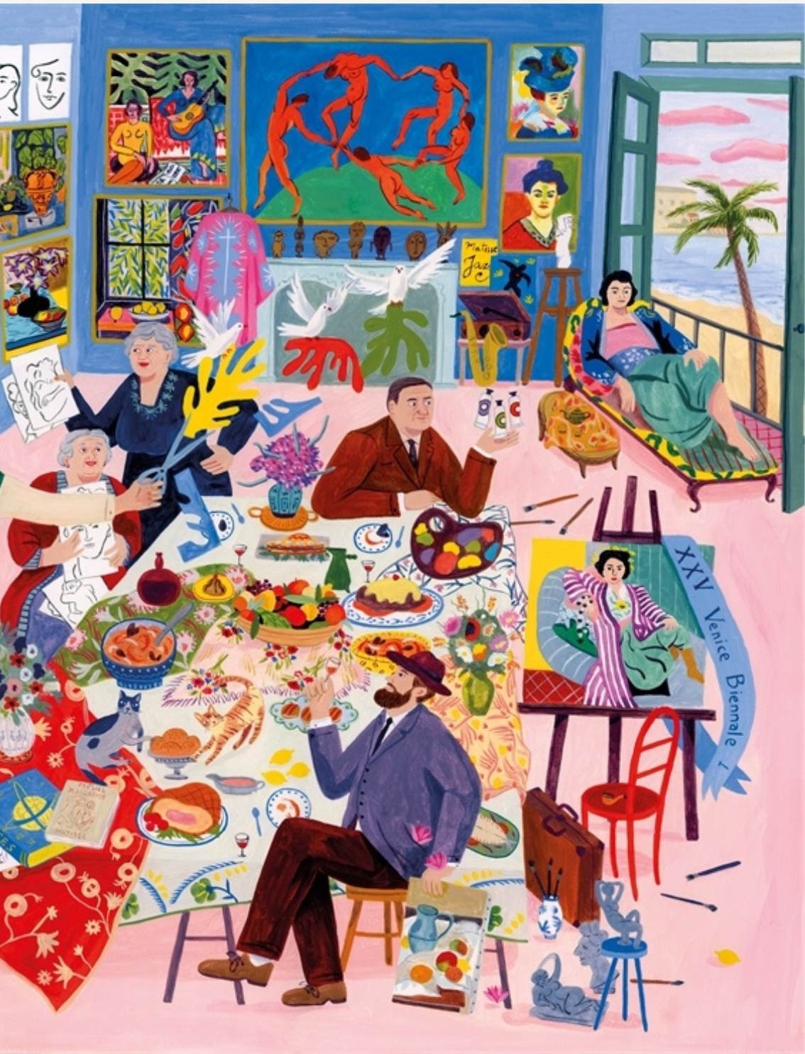 פאזל 1000 חלקים Dinner With Matisse