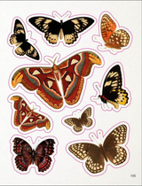 ספר מדבקות: The Bees, Birds & Butterflies Sticker Anthology