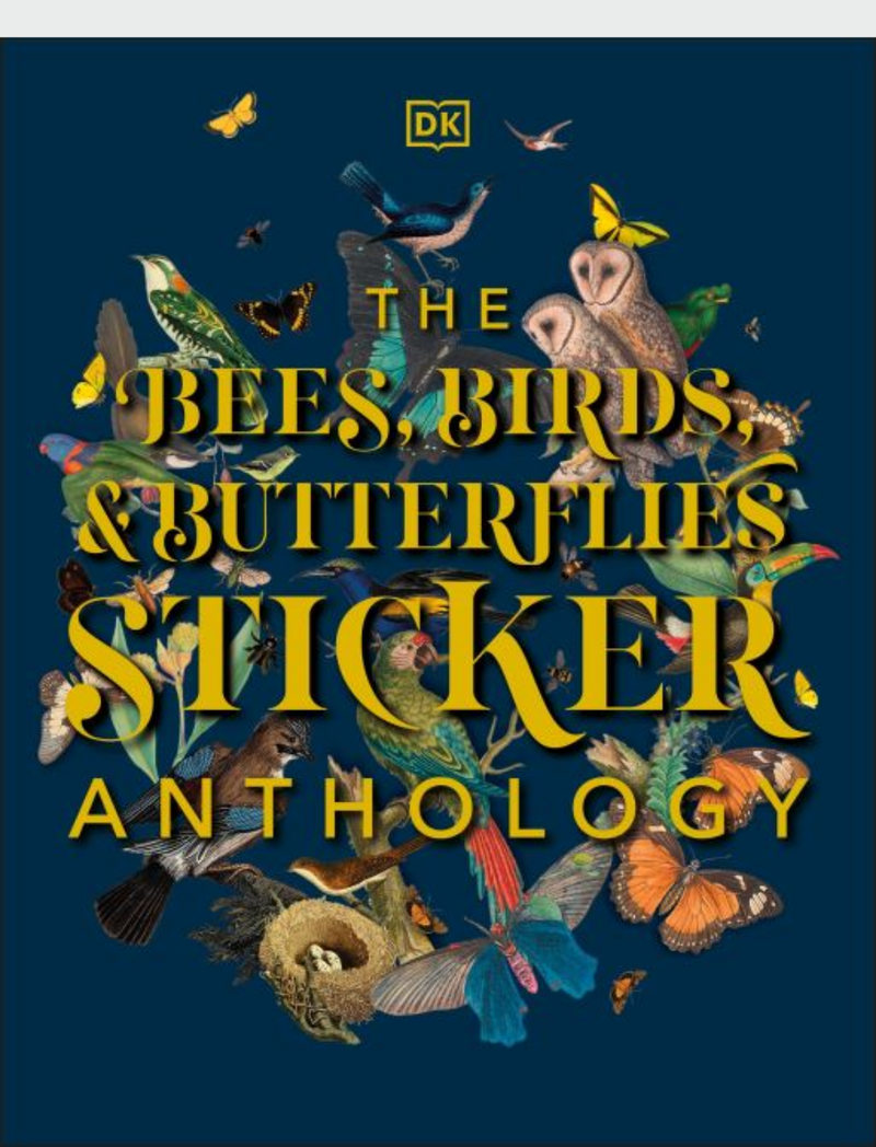 ספר מדבקות: The Bees, Birds & Butterflies Sticker Anthology