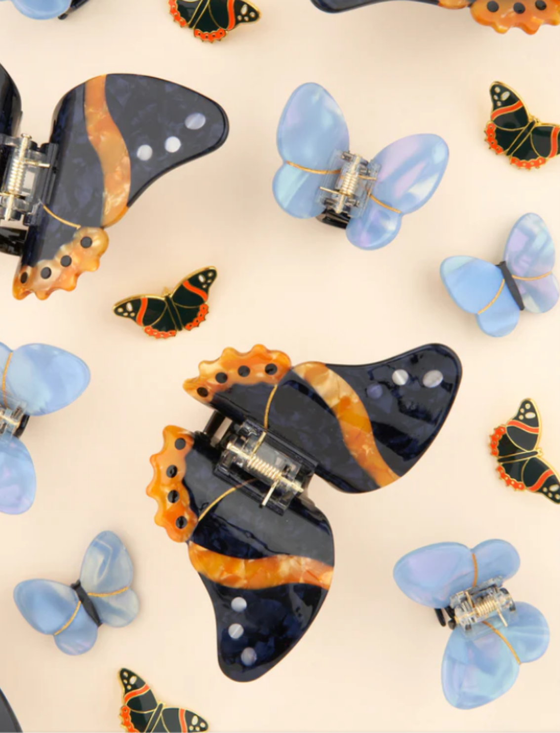 קליפס לשיער Black Butterfly