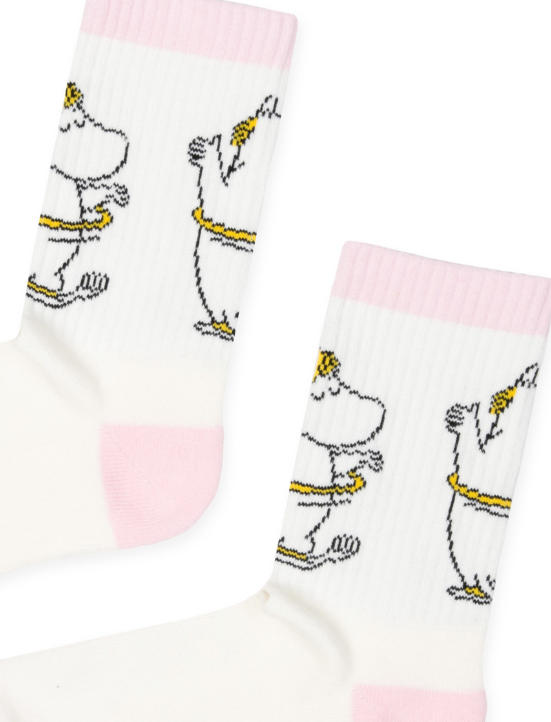 Moomin Woman Cotton Socks Pink Snork