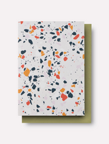 כרטיס ברכה Mustard Terrazzo