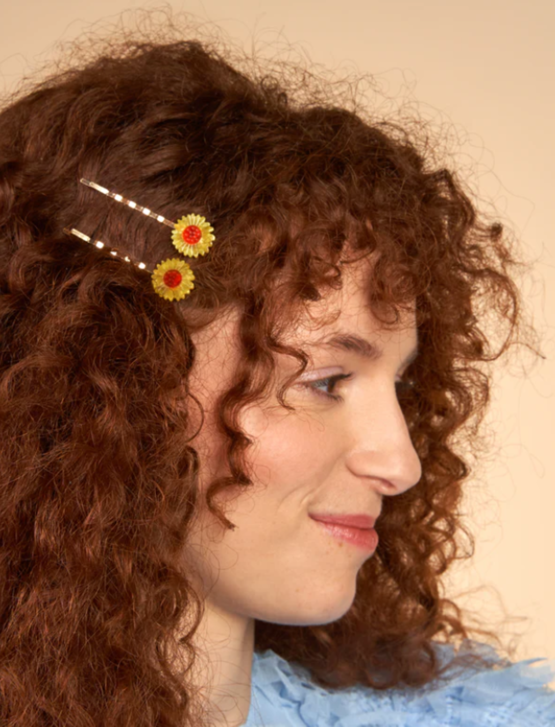 2 סיכות לשיער Sunflowers