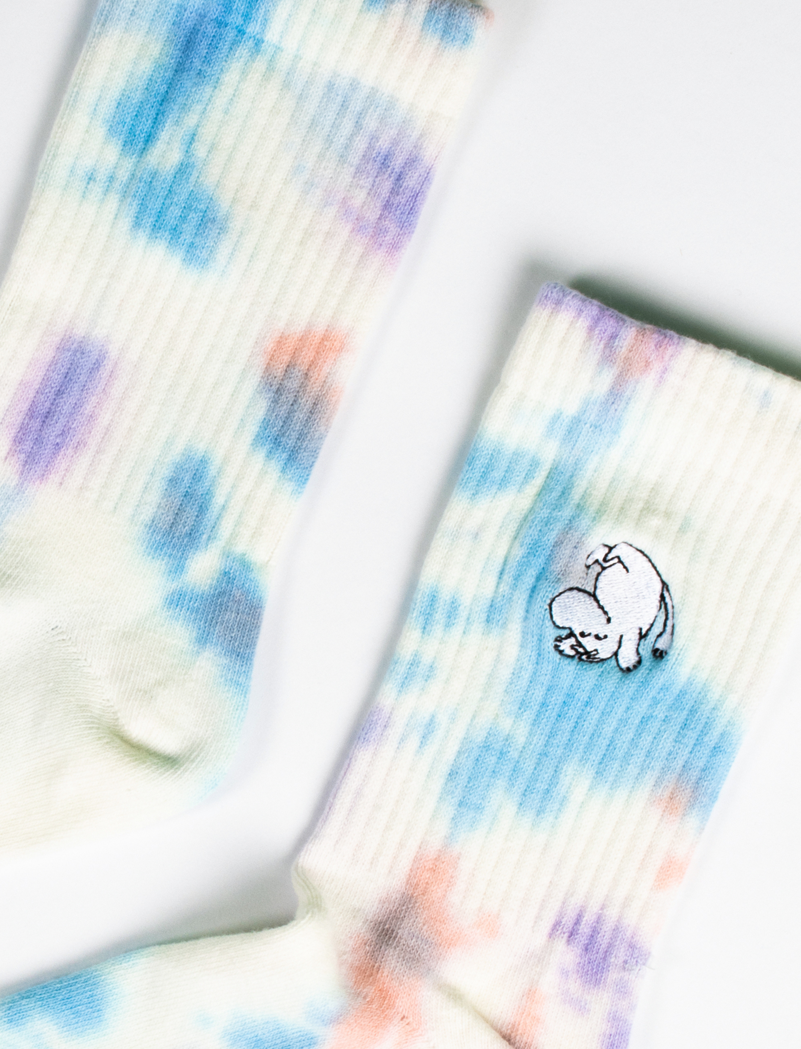 Moomin Woman Cotton Socks Retro Tie Dye