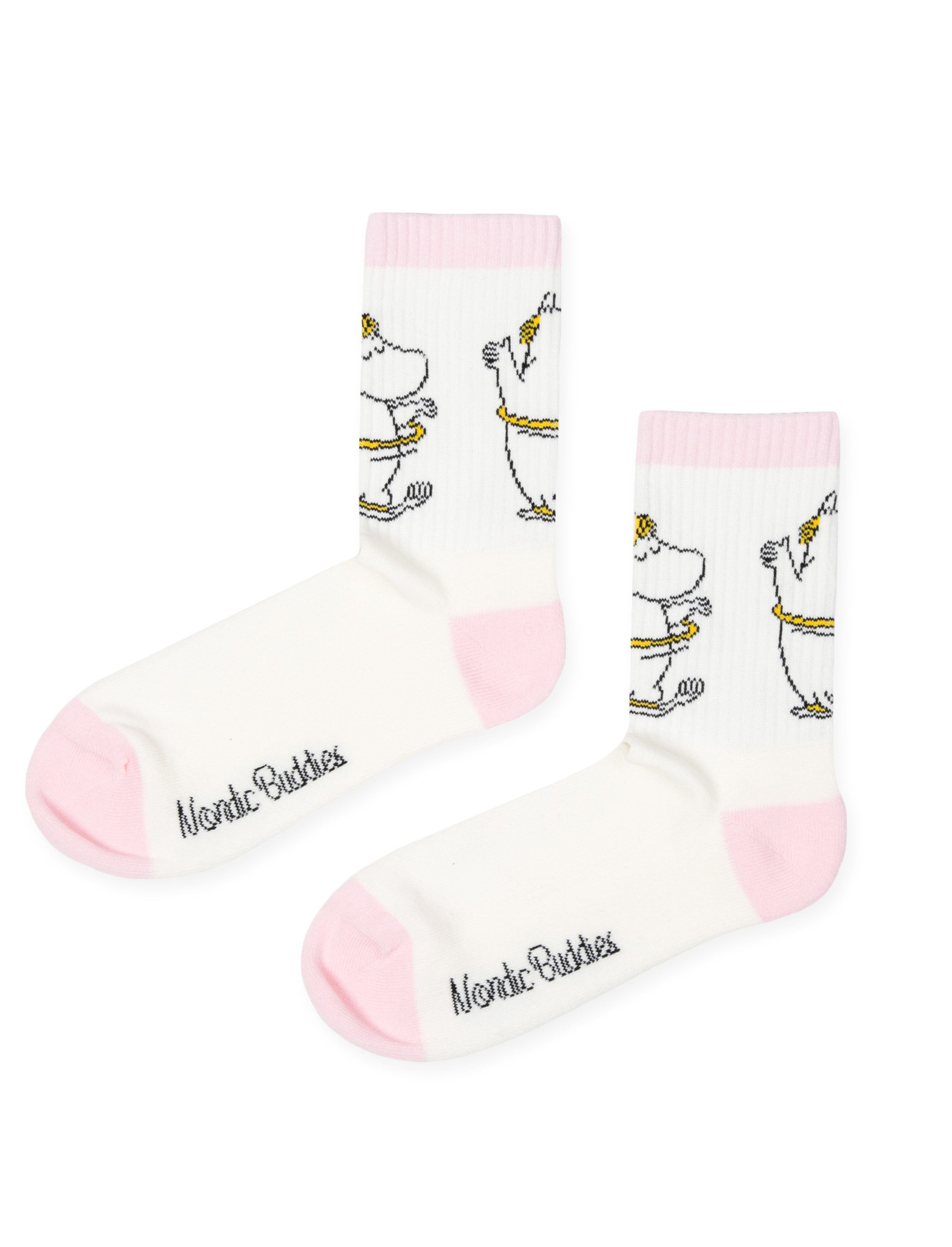 Moomin Woman Cotton Socks Pink Snork