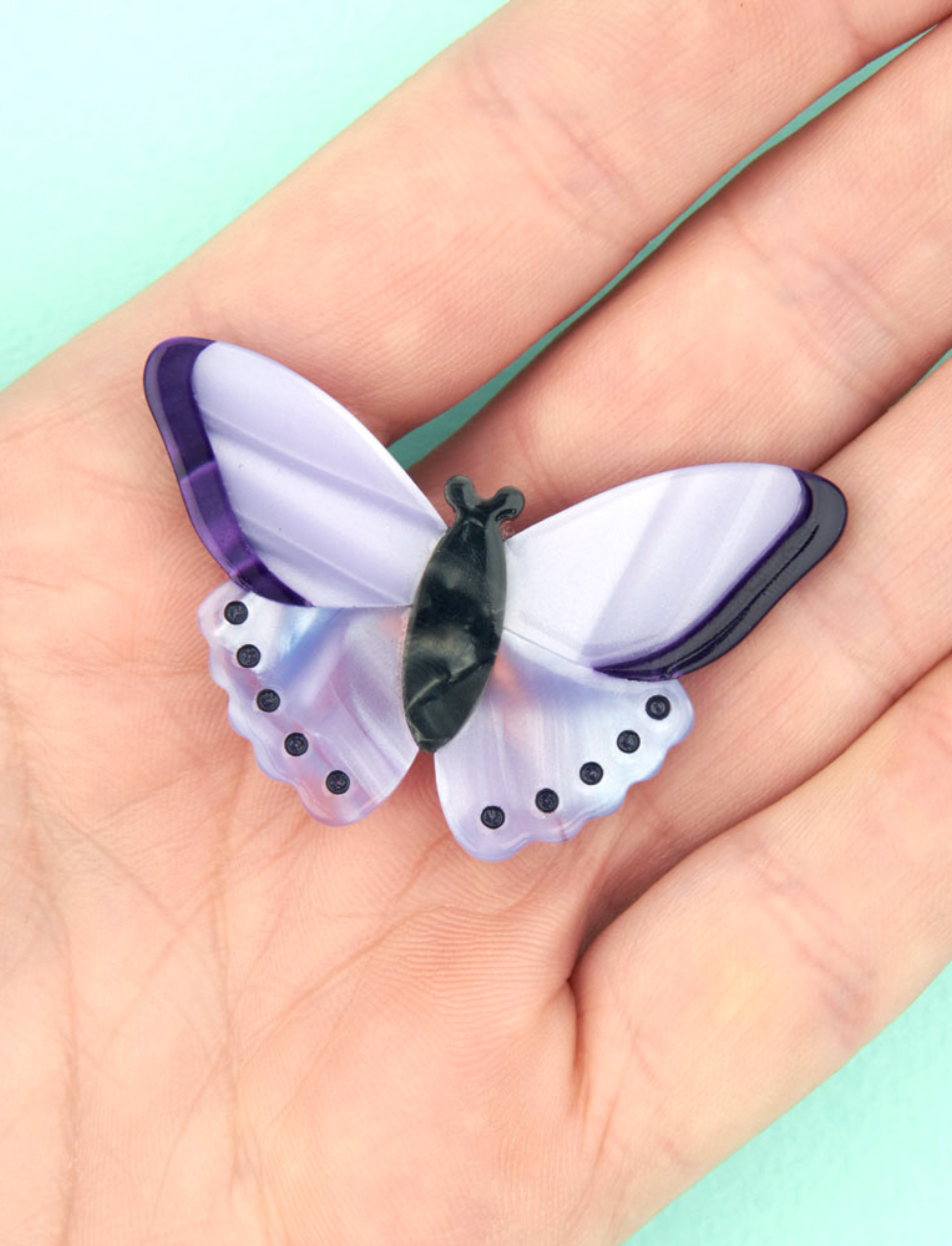 סיכה לשיער Purple Butterfly