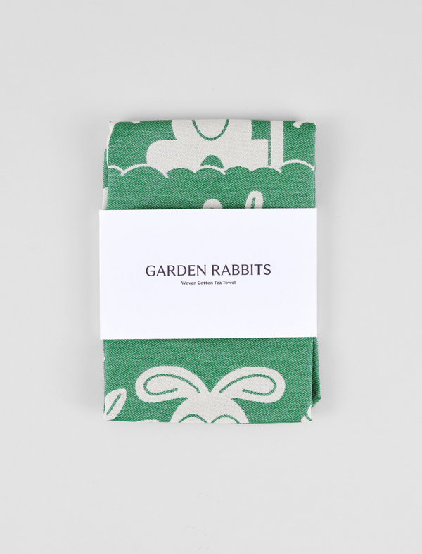 מגבת מטבח/פרינט לתליה Garden Rabbits