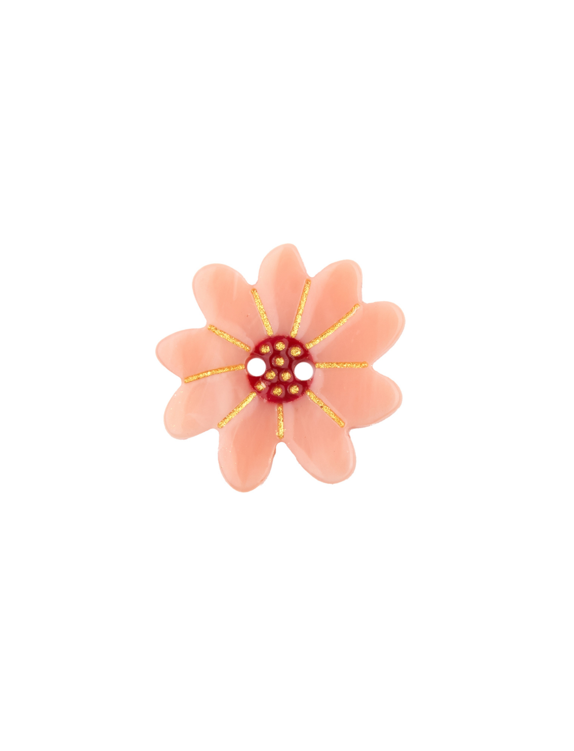 סט 6 כפתורים Pink Flower