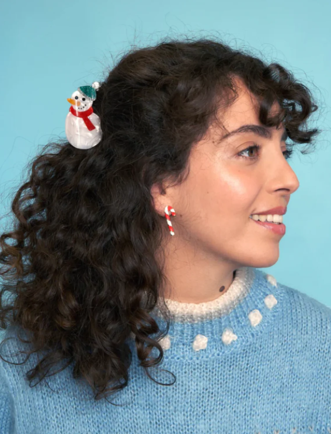 קליפס לשיער Snow Man