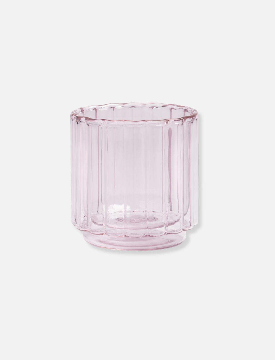 סט 2 כוסות דופן כפולה Tube Pink