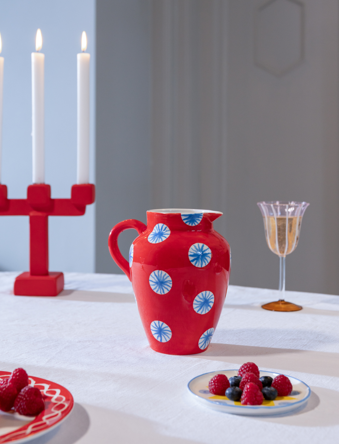 קנקן פורצלן Festivo Red