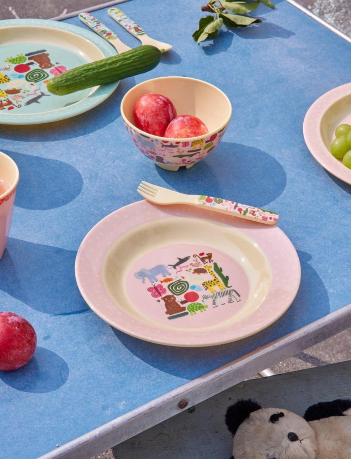 קערת מלמין Pink Animals