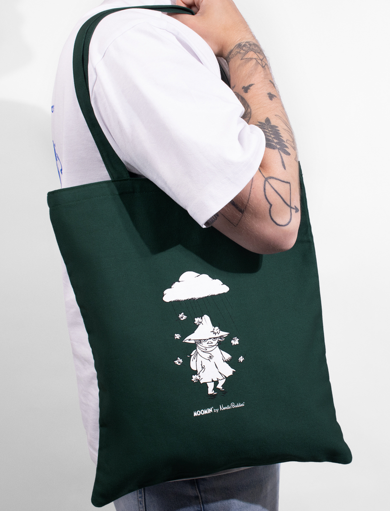 Moomin Green Cotton Tote Bag Snufkin