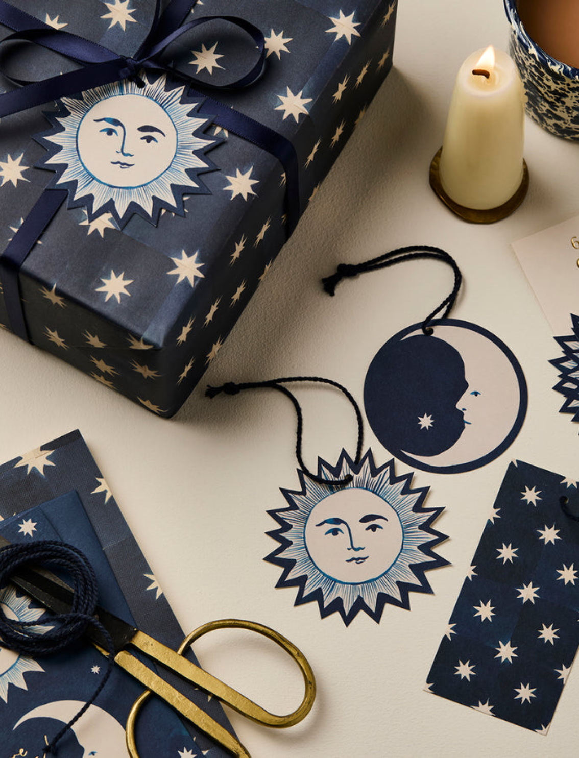 סט תגי מתנה Moon & Sun