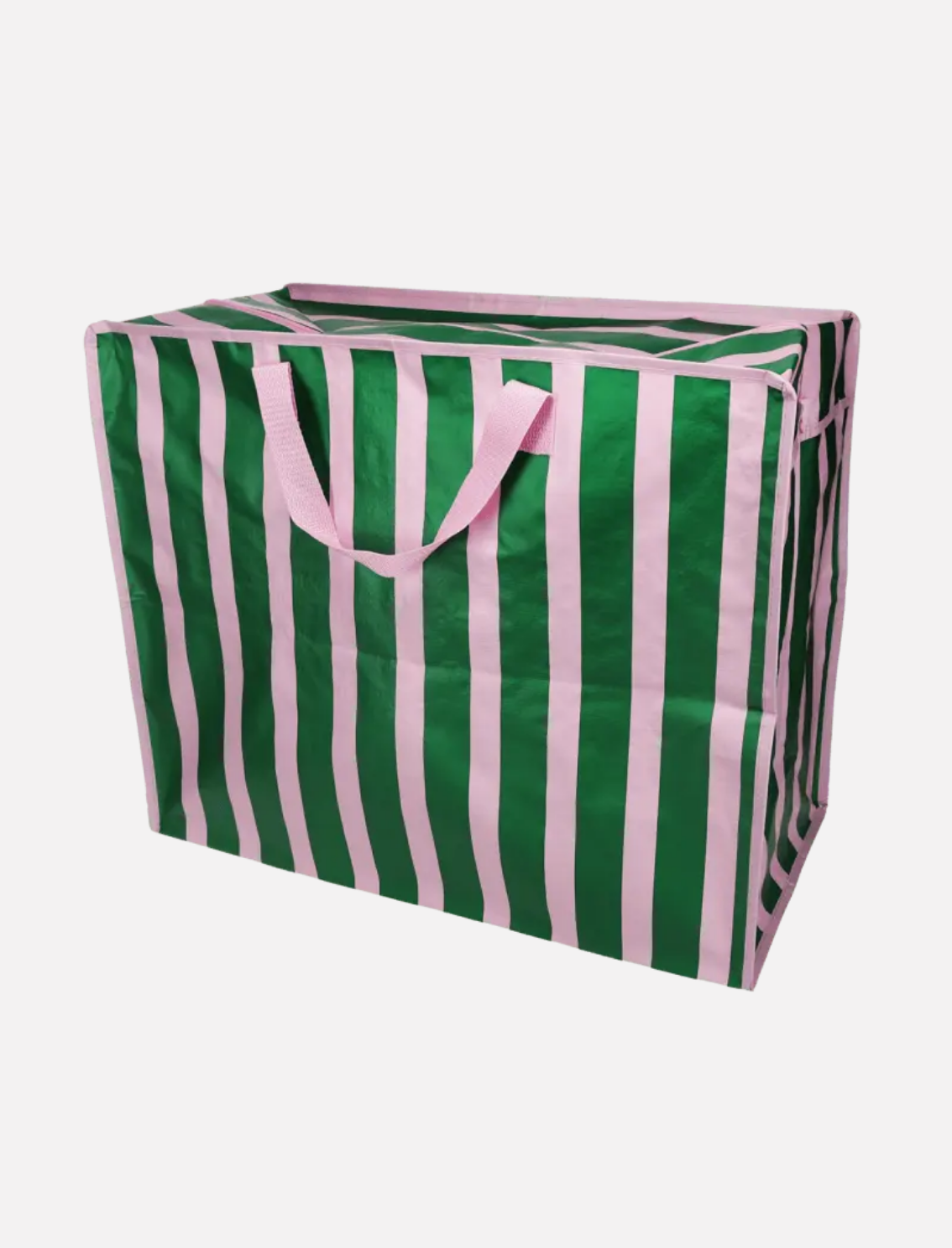 תיק אחסון ענק Pink & Green Stripes