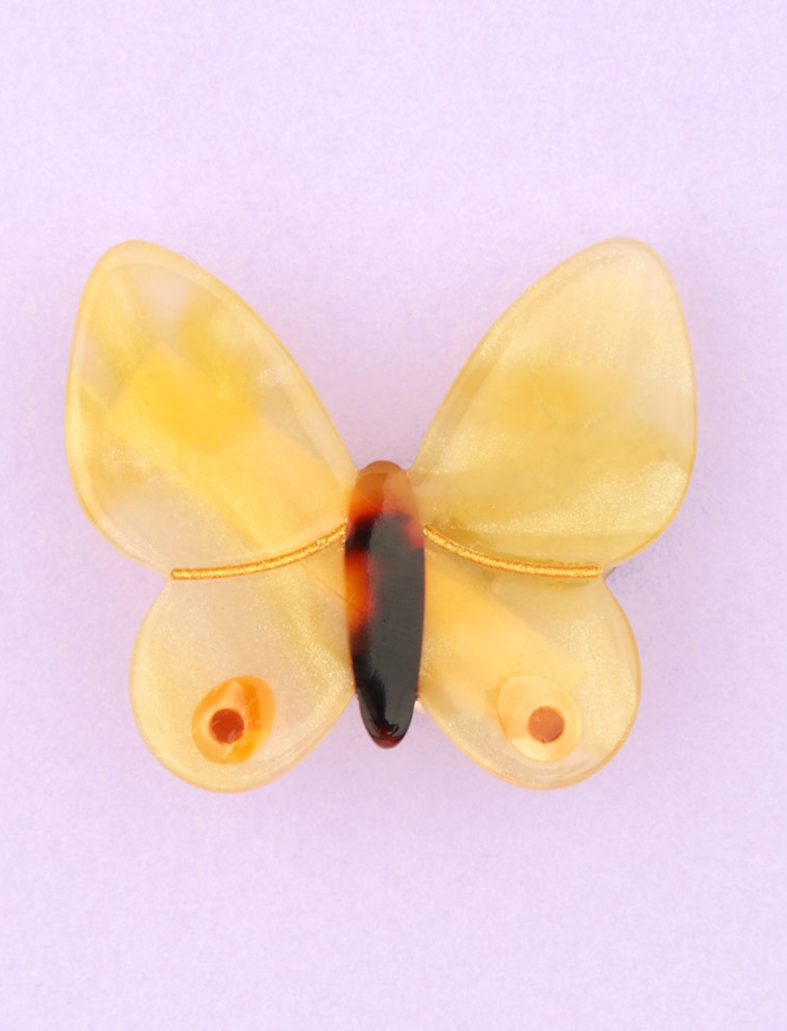 סיכה לשיער Yellow Butterfly