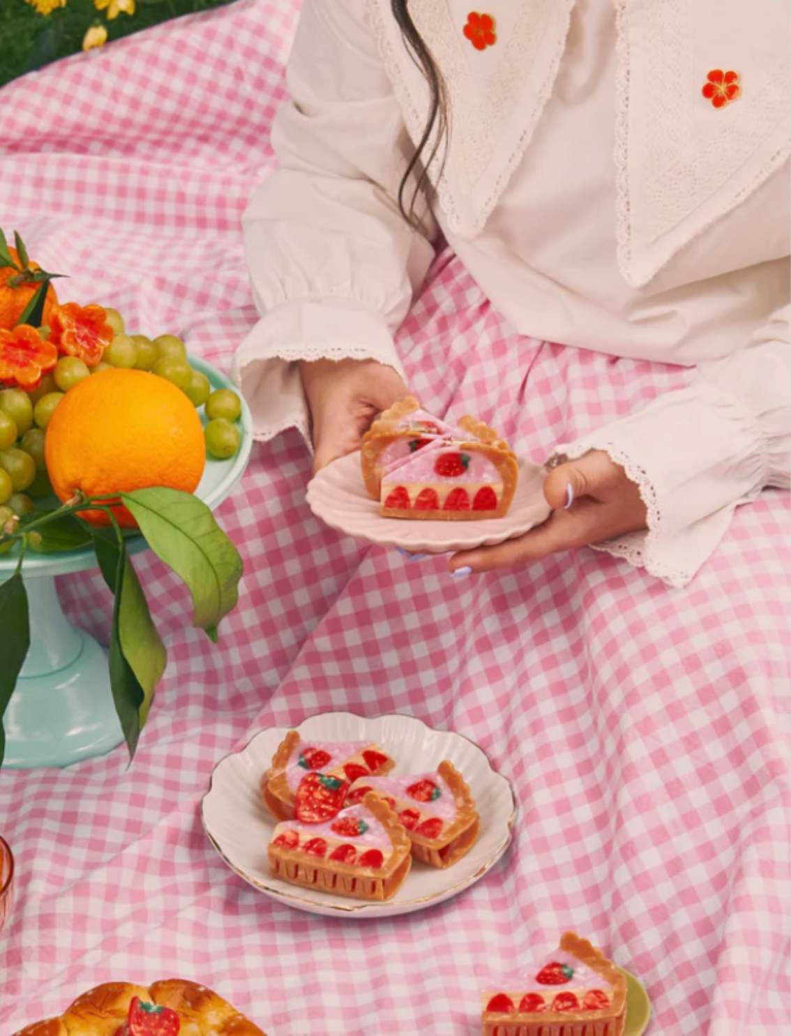 קליפס לשיער Strawberry Cake