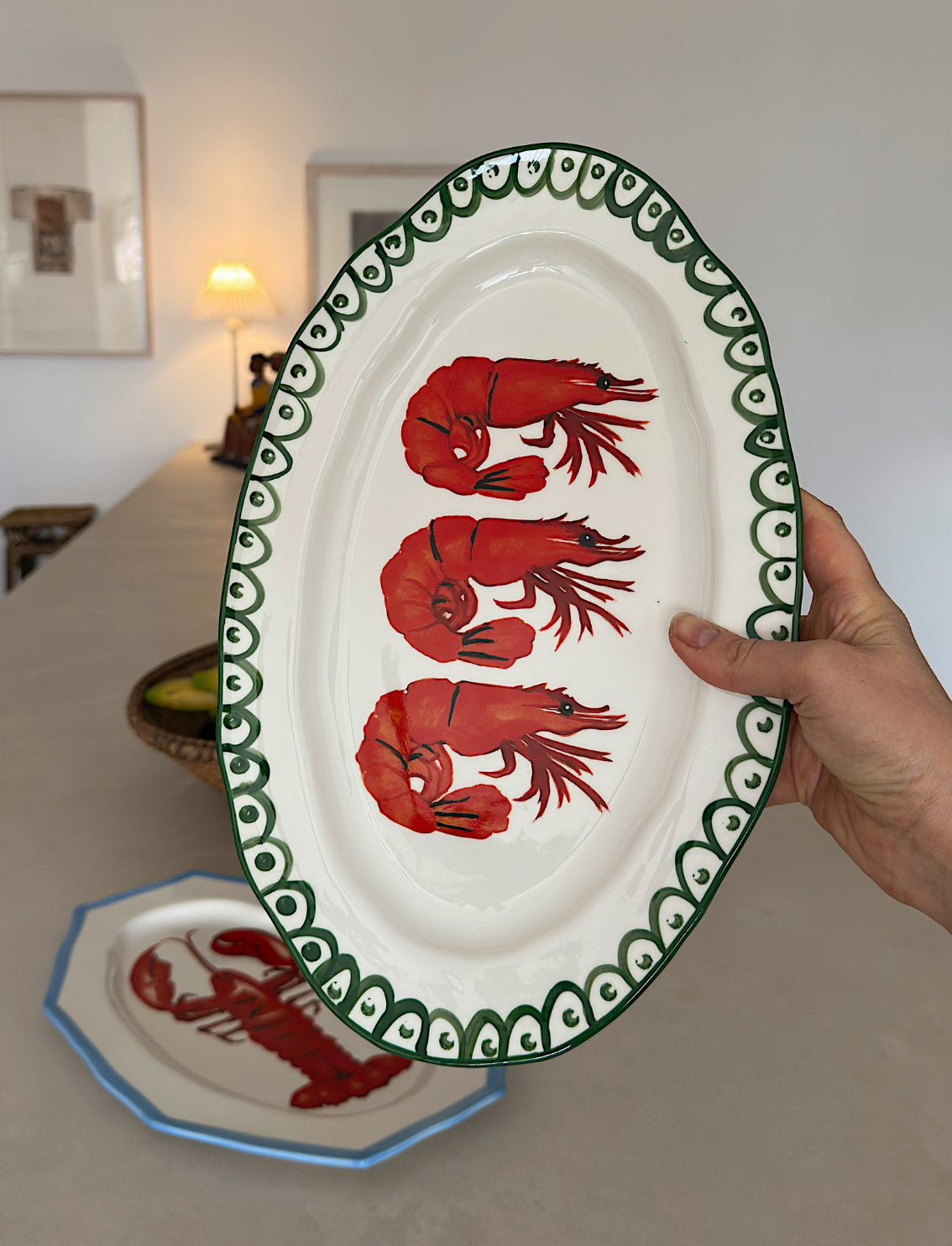 צלחת הגשה Shrimp
