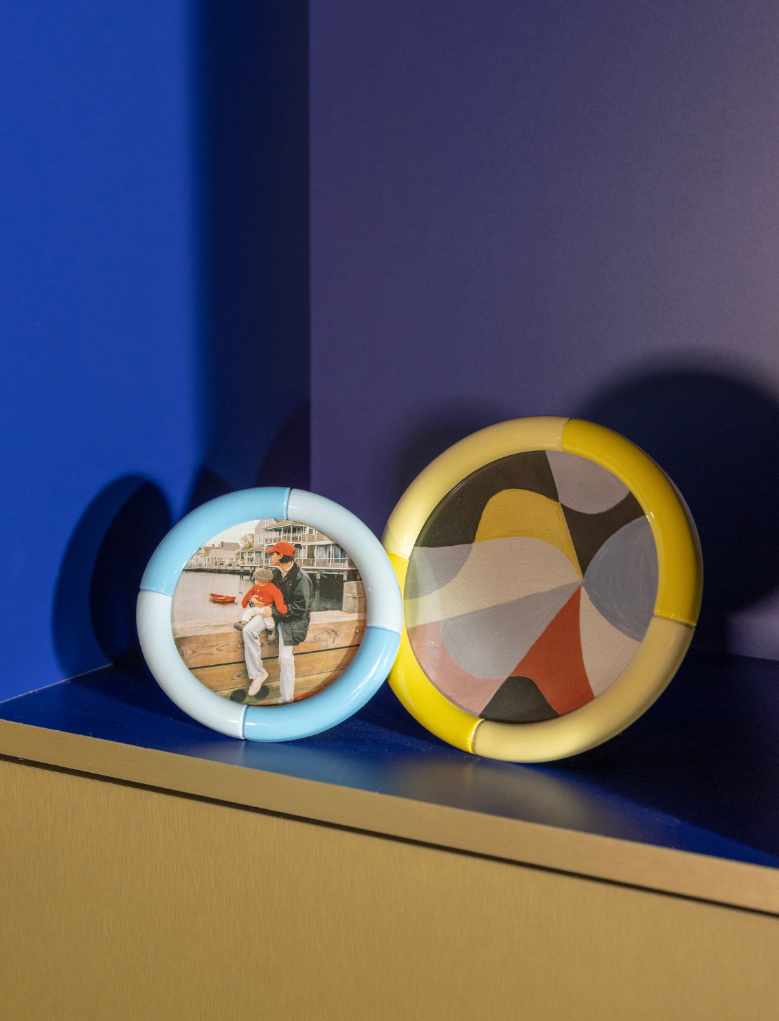 מסגרת לתמונה Rift Round Yellow