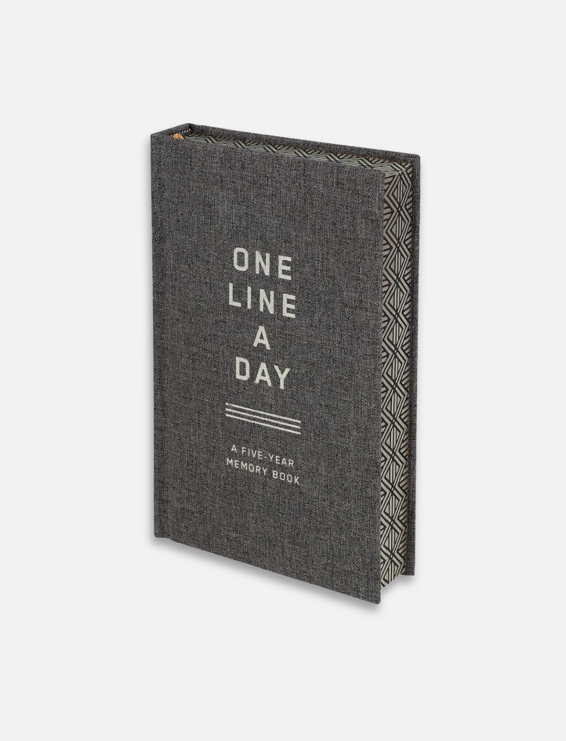 יומן 5 שנים 'One Line A Day' Charcoal Canvas