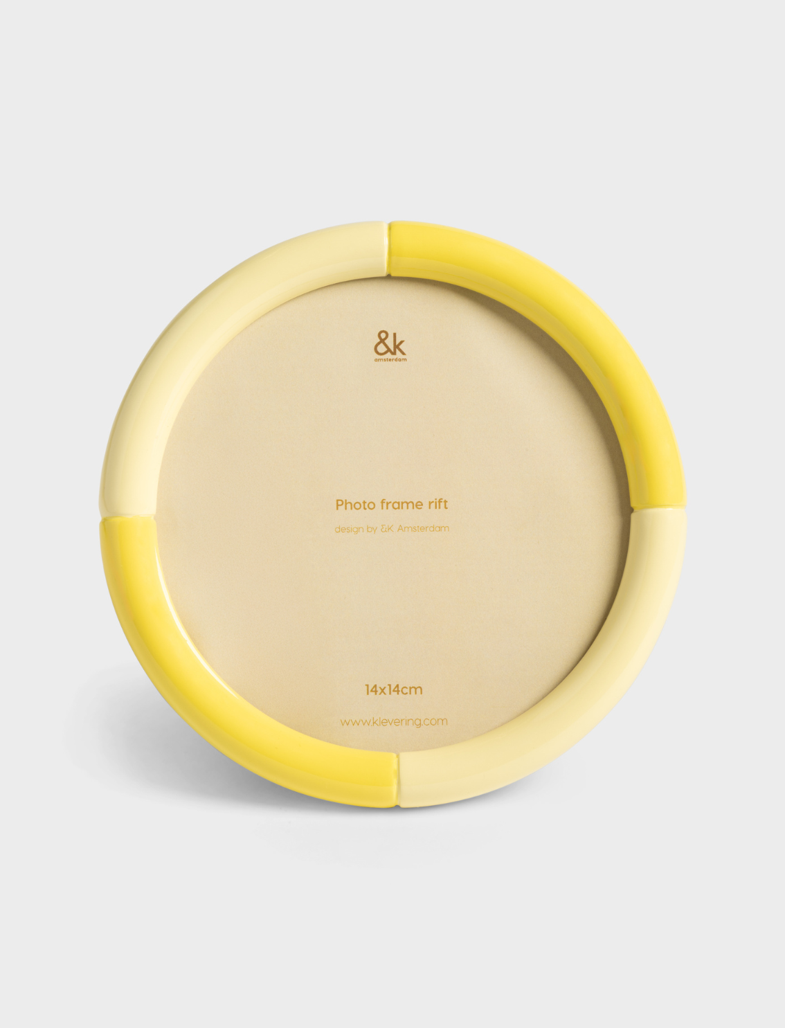 מסגרת לתמונה Rift Round Yellow