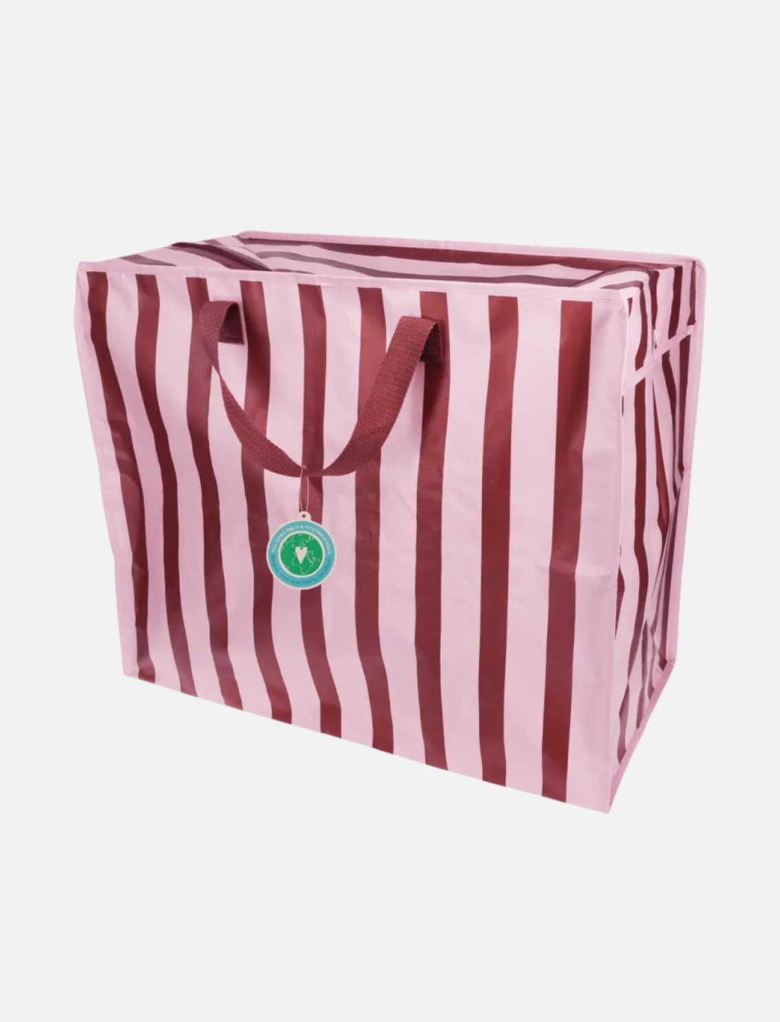 תיק אחסון ענק Pink & Brown Stripes