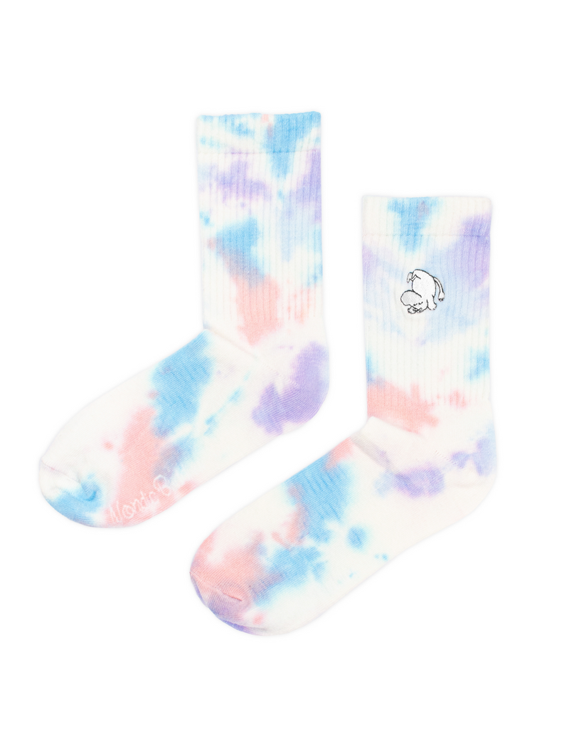 Moomin Woman Cotton Socks Retro Tie Dye