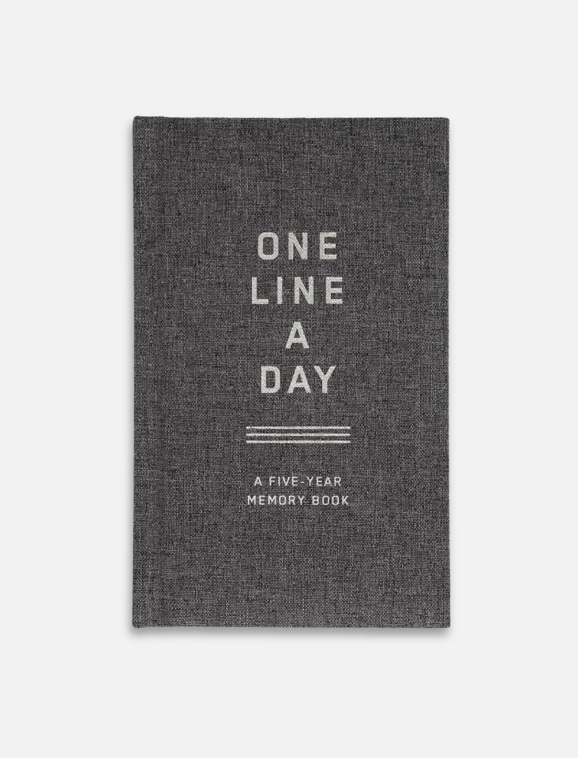 יומן 5 שנים 'One Line A Day' Charcoal Canvas