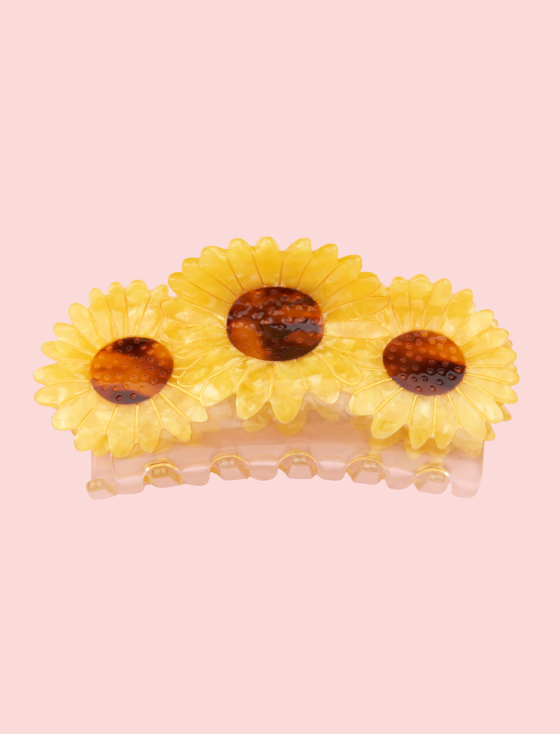 קליפס לשיער Trio Sunflower