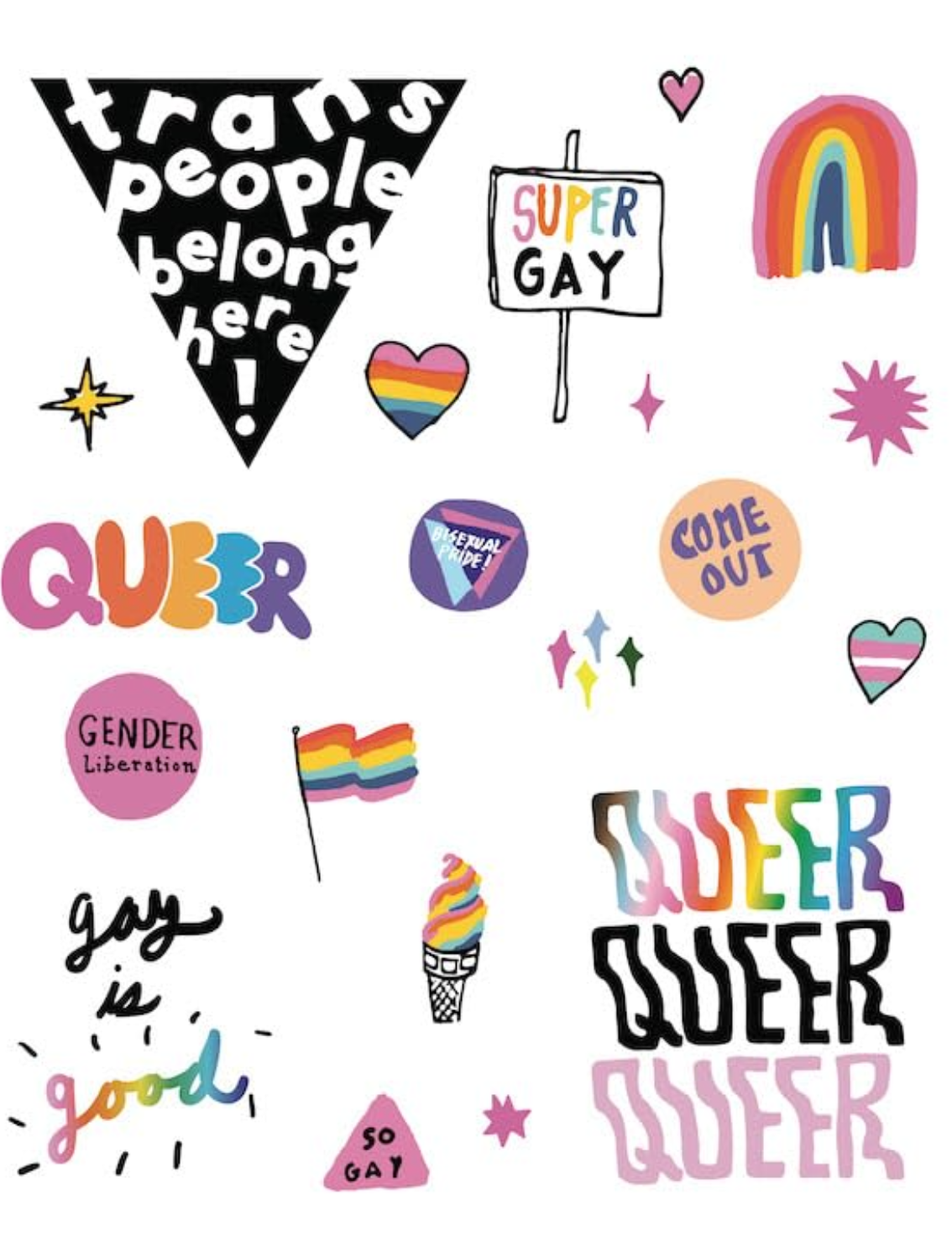 ספר מדבקות: The Big Book of Queer Stickers