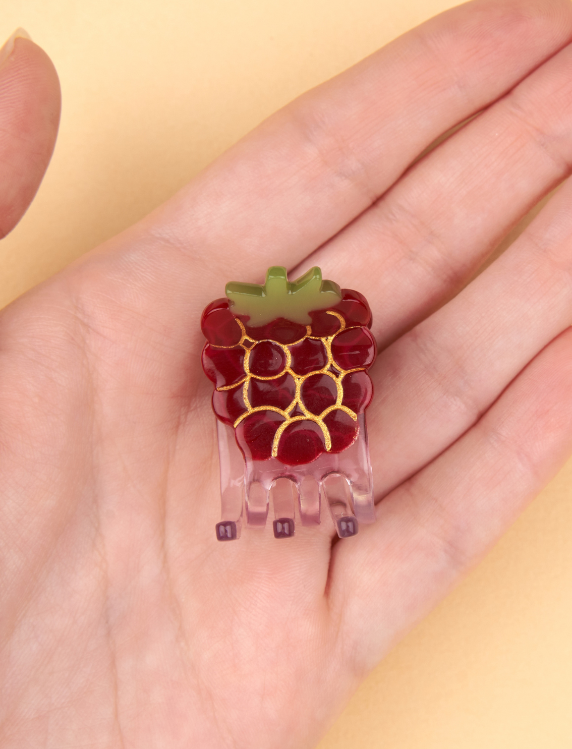 מיני קליפס לשיער Raspberry