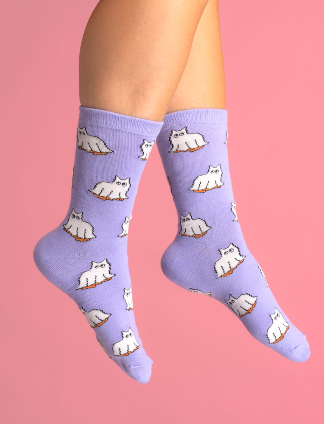 גרבי כותנה זוהרות בחושך Cat