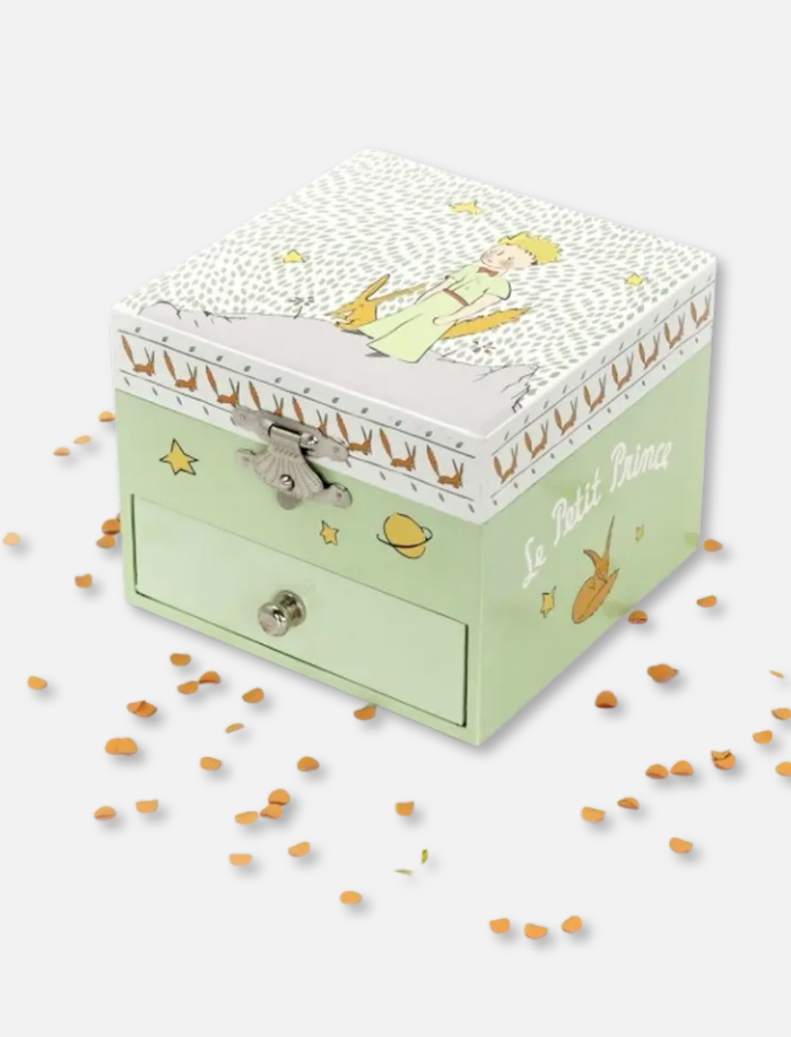 תיבת נגינה זוהרת בחושך The Little Prince Green