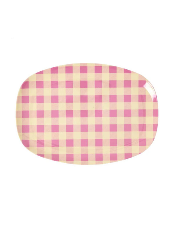 מגש מלמין Pink Check