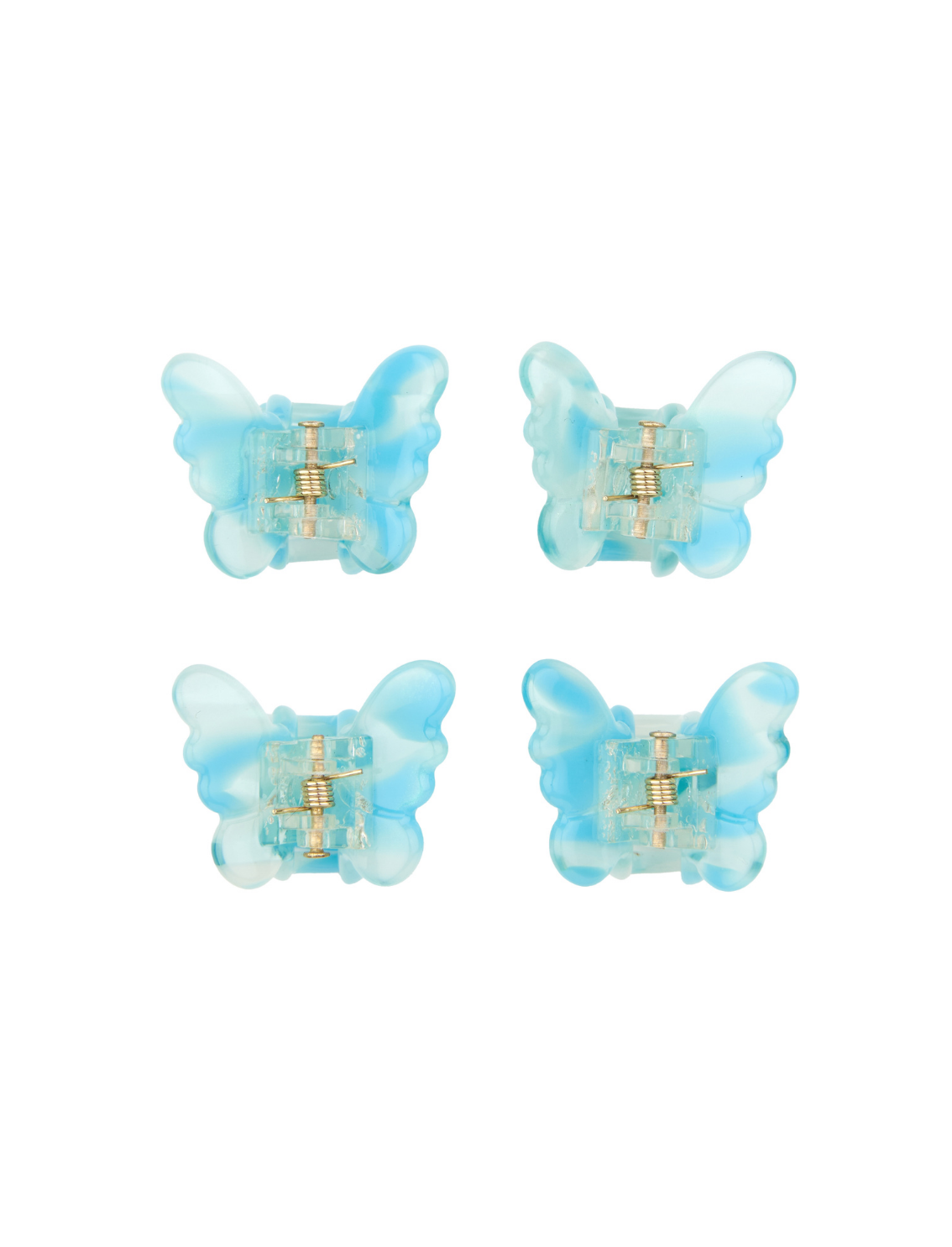 סט 4 מיני קליפסים לשיער Butterflies