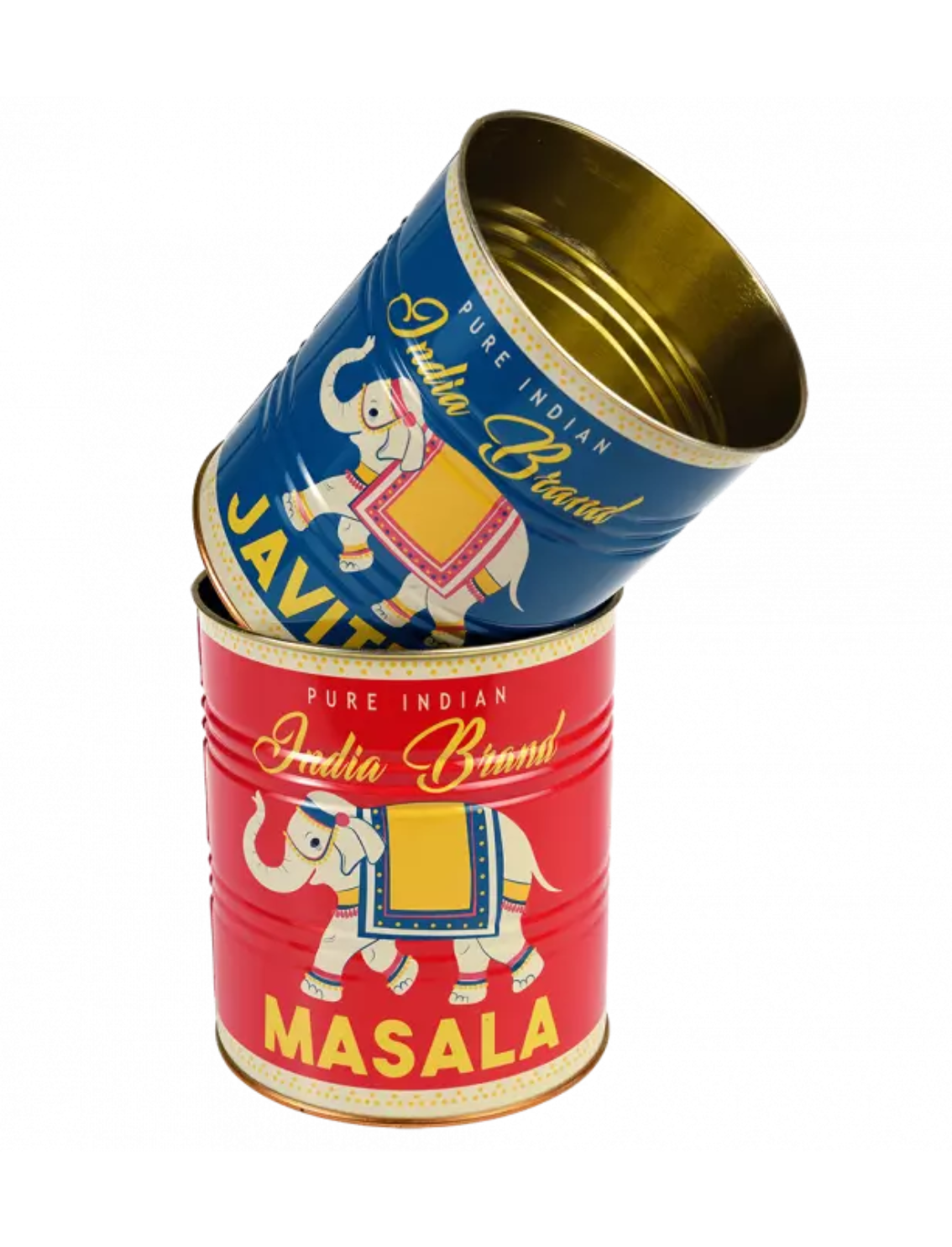 סט 2 קופסאות פח Masala & Javitri