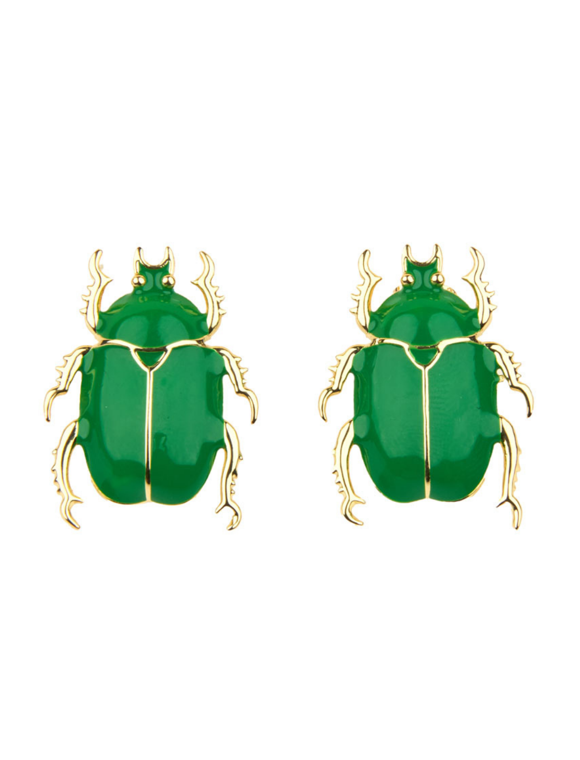זוג עגילים צמודים Beetle
