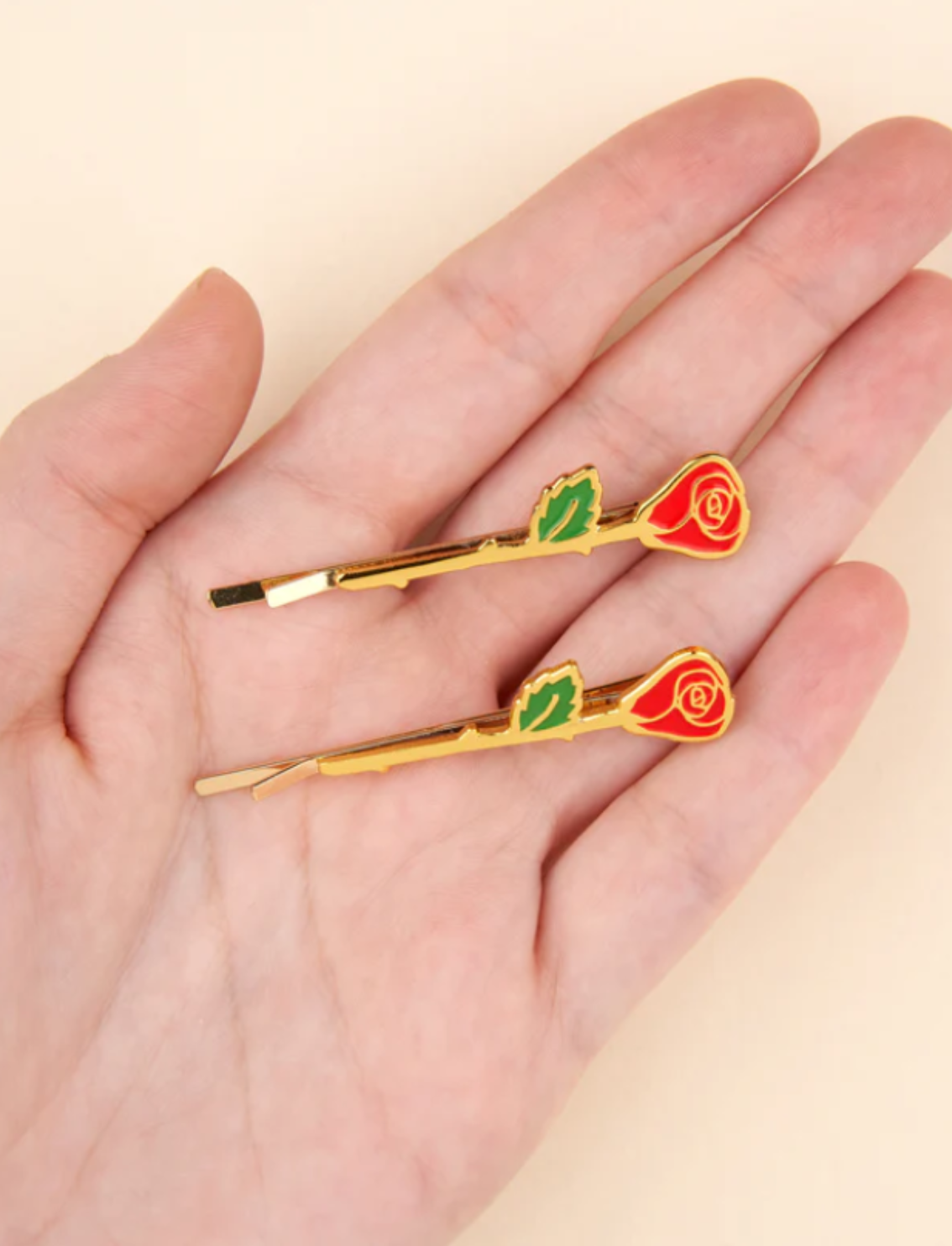 2 סיכות לשיער Roses