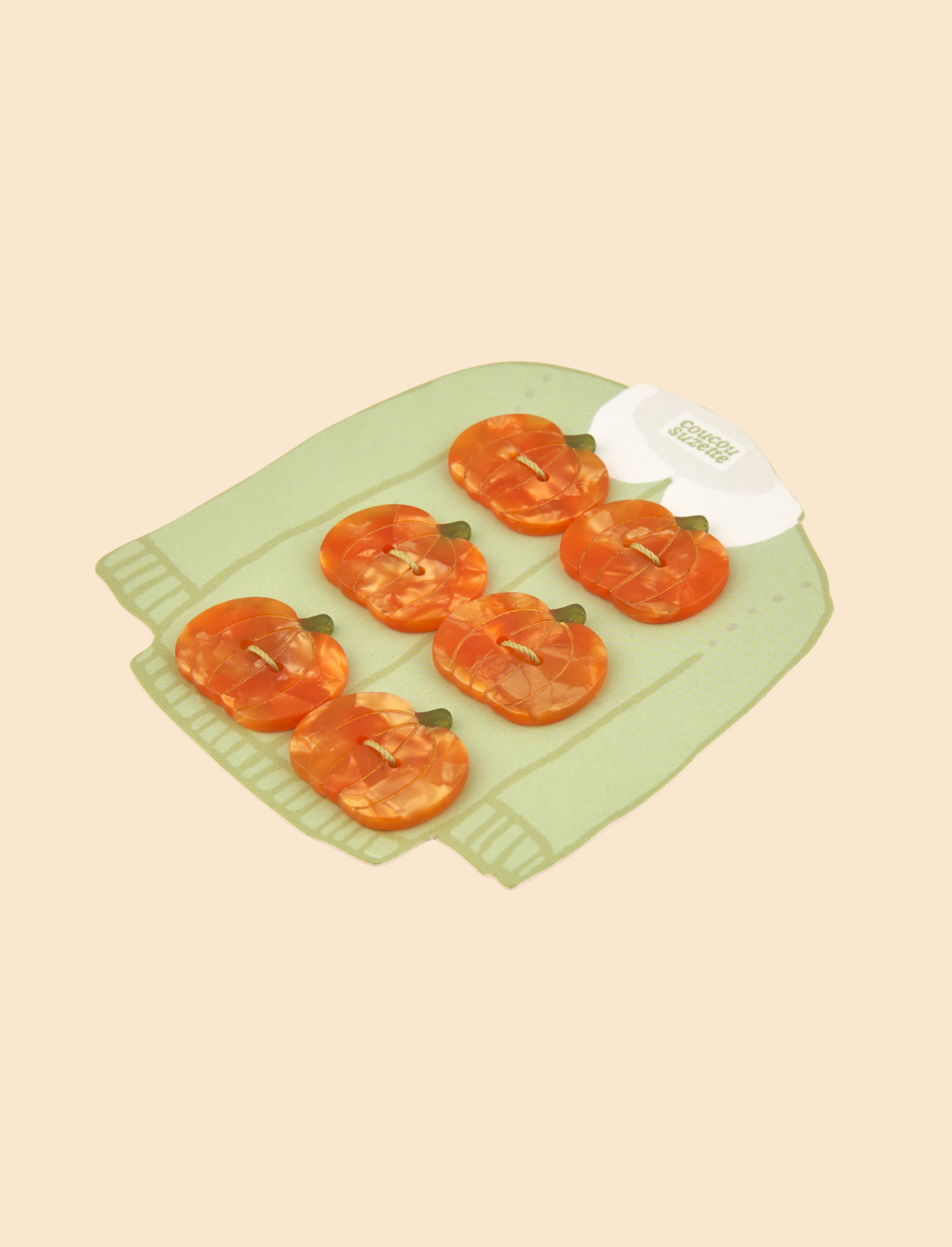 סט 6 כפתורים Pumpkin