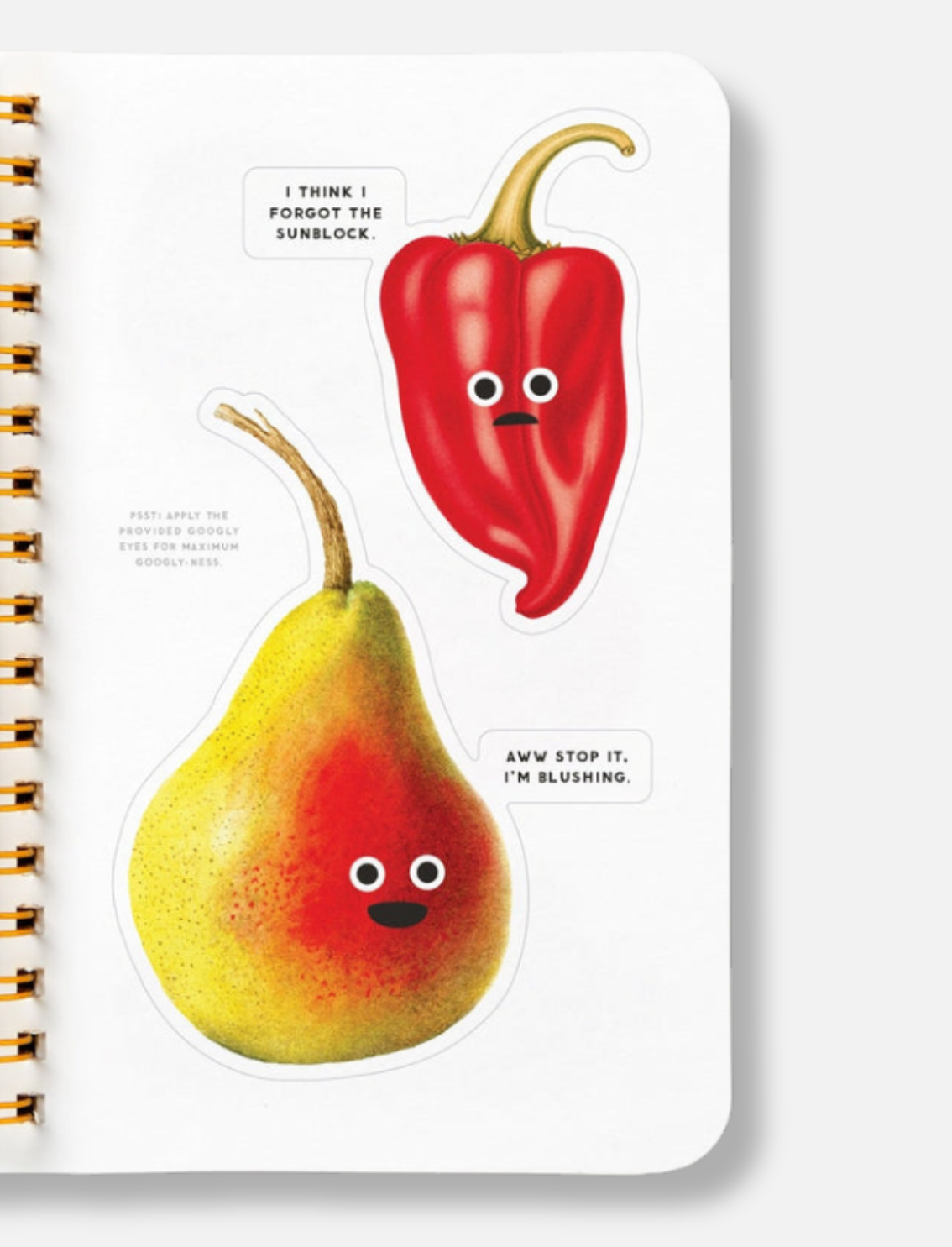 חוברת מדבקות Googly Food