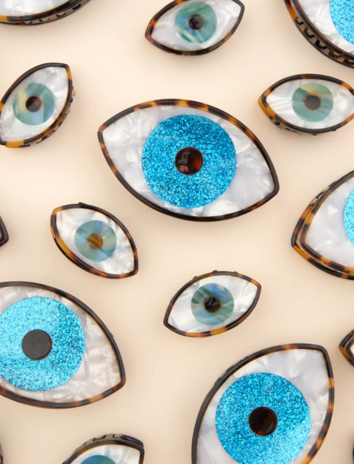מיני קליפס לשיער Blue Eye