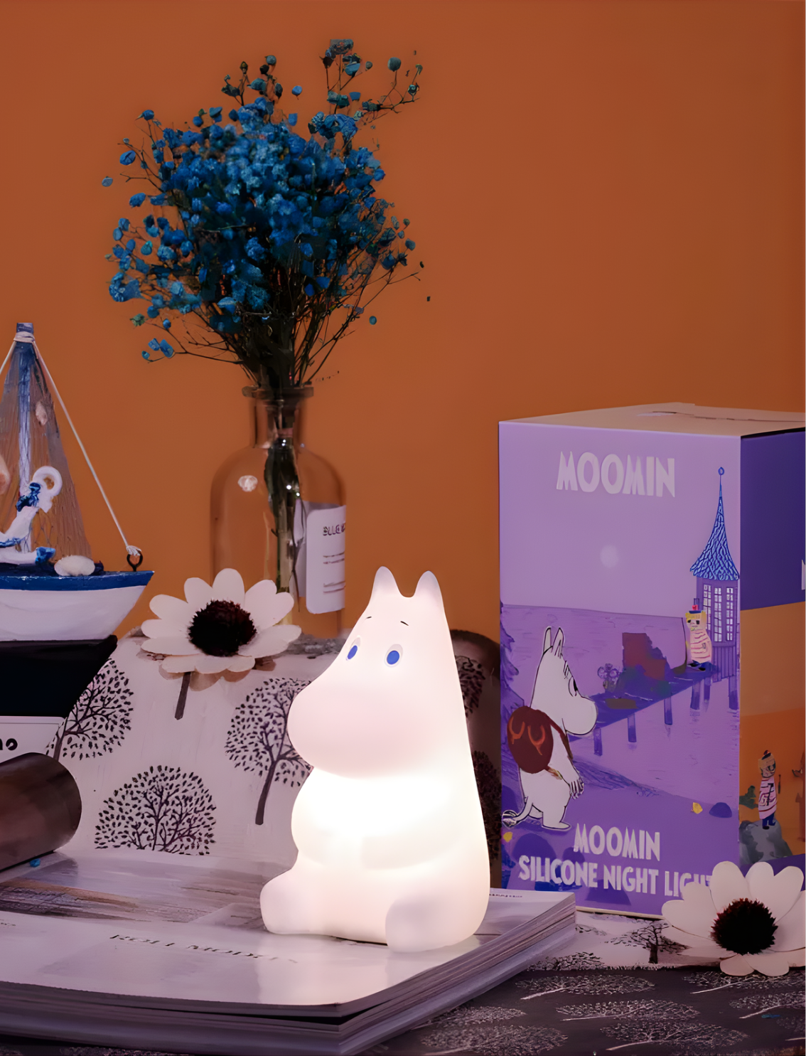 מנורת לילה מסיליקון Moomin
