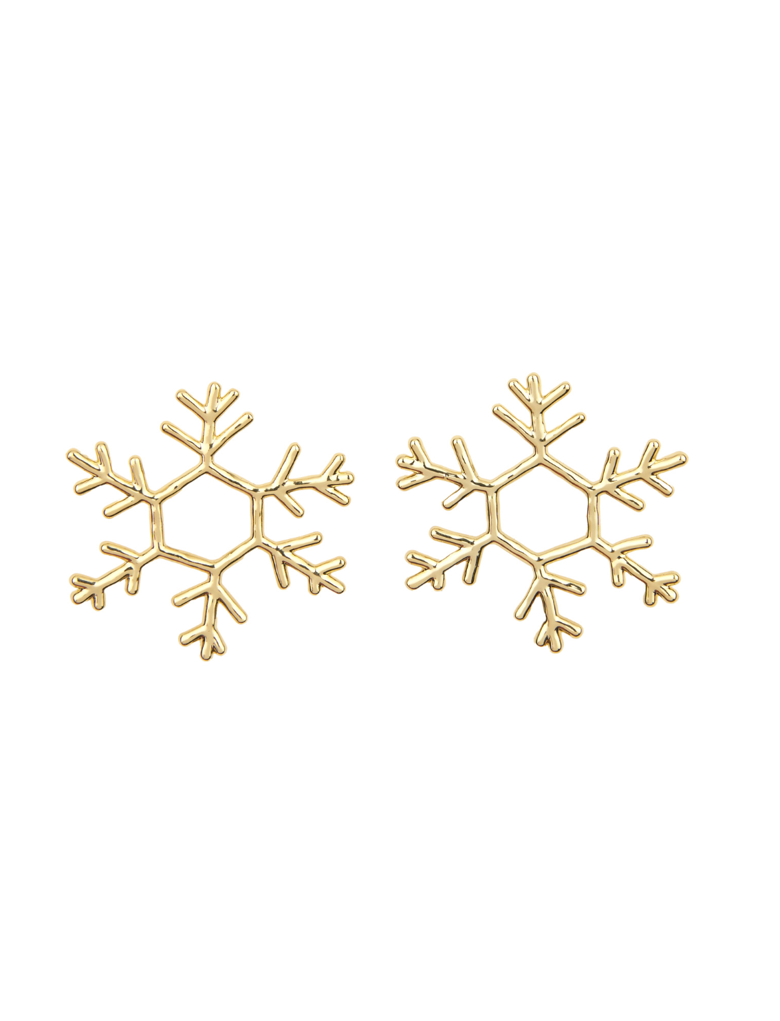 זוג עגילים צמודים Snow Flake