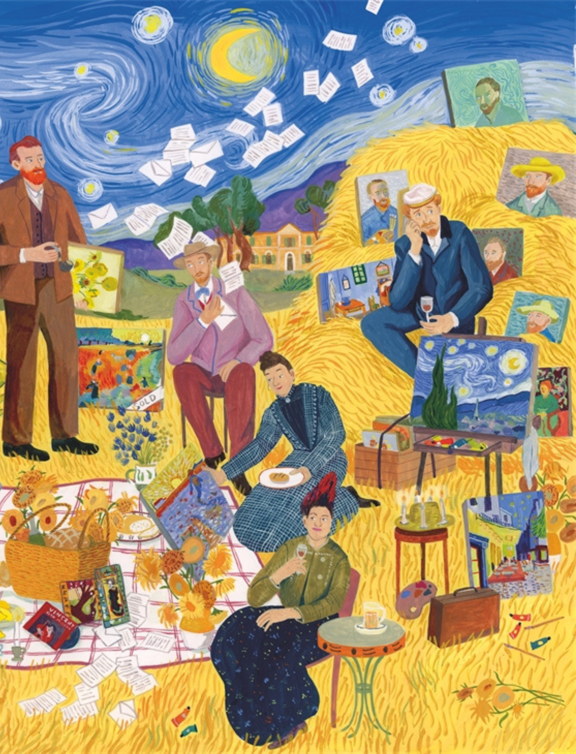 פאזל 1000 חלקים Dinner With Van Gogh