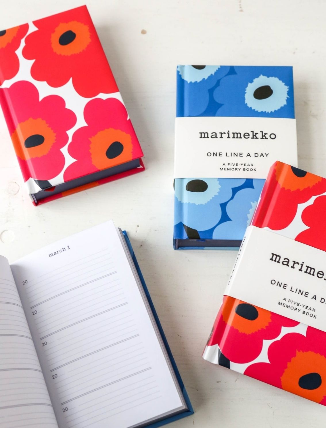 יומן 5 שנים 'One Line A Day' Marimekko Red