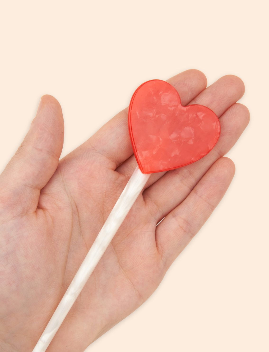 מקל לאיסוף השיער Heart Lollipop