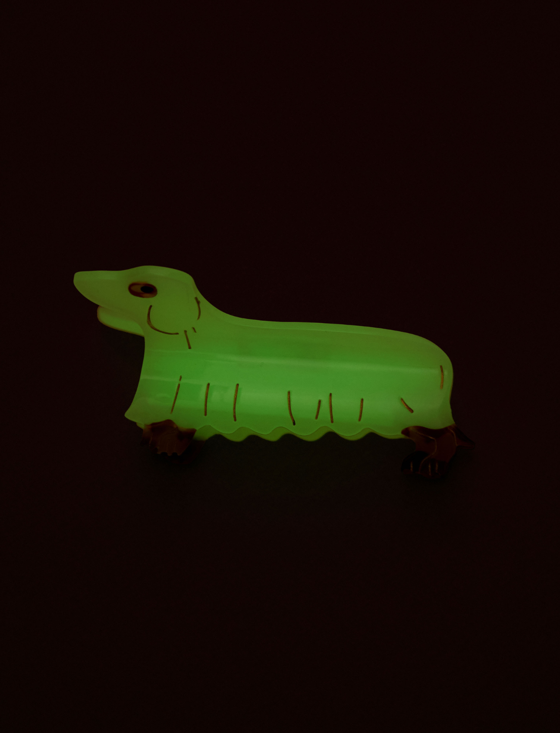 קליפס לשיער זוהר בחושך Dog