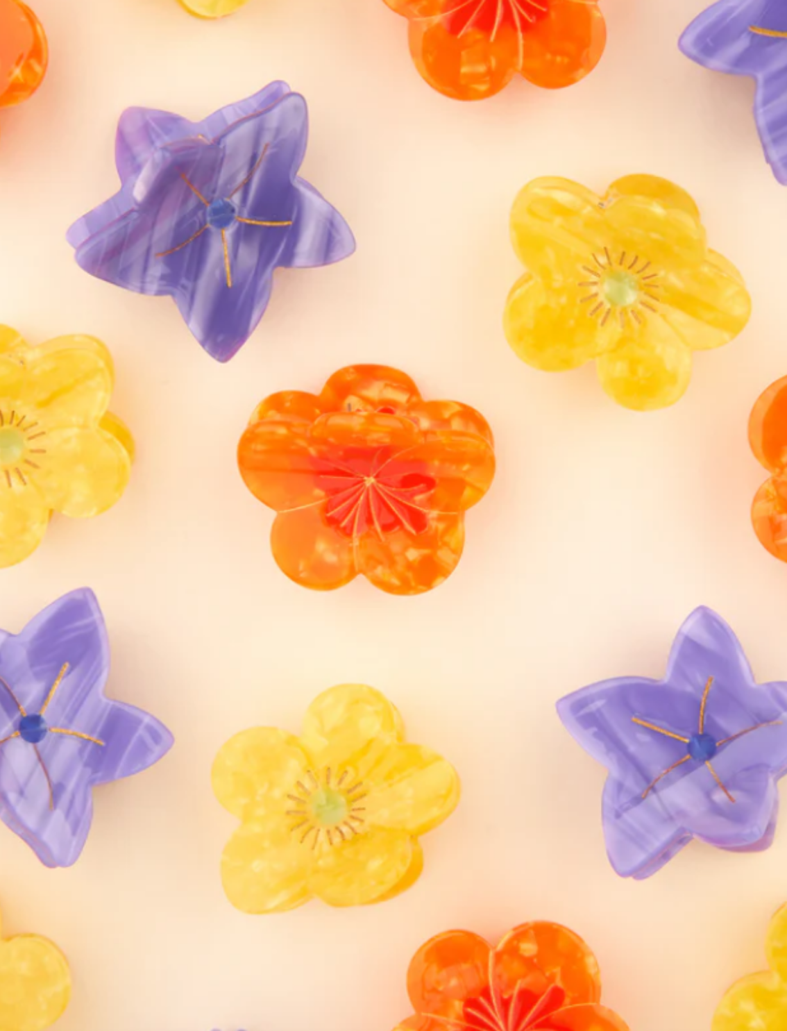 מיני קליפס לשיער Nasturtium