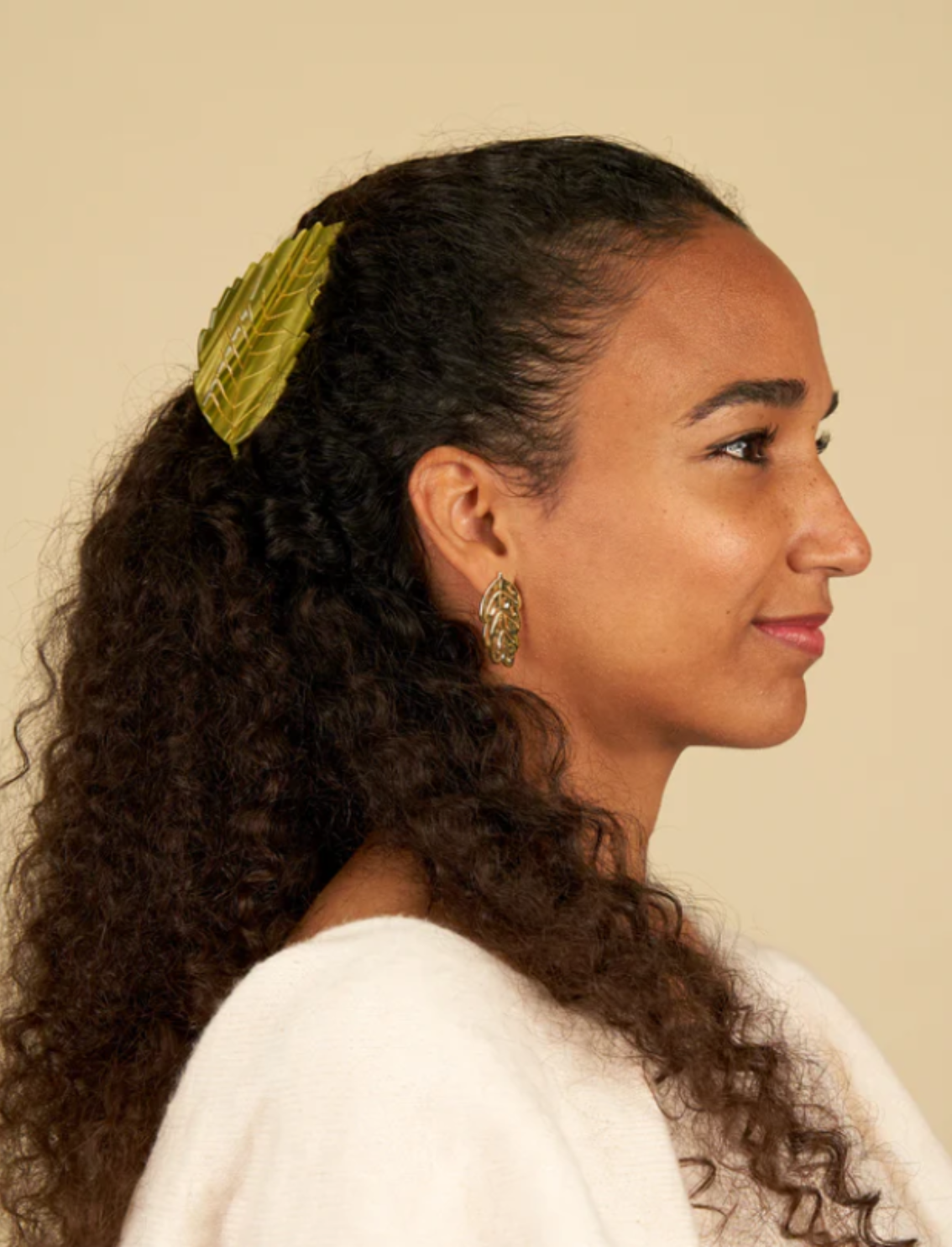 קליפס לשיער Chestnut Leaf